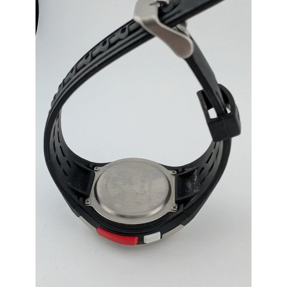 Sportline Duo Digital Watch 44mm Case Heart Rate Monitor- New Battery Watch Only